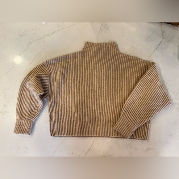 7115 by Szeki size small tan sweater - Picture 3 of 4